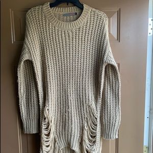 Juju*Be Distressed Tan sweater